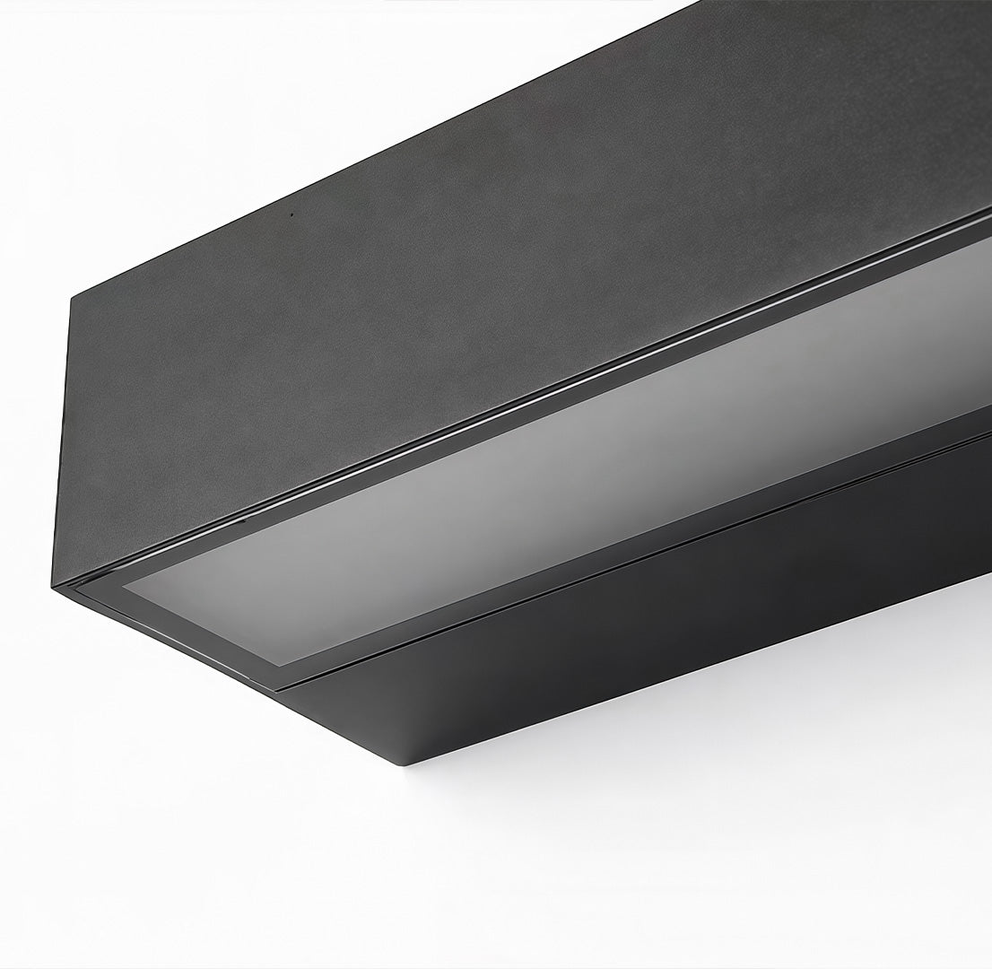 Modern Outdoor Wall Sconce with Integrated LED and Address Number Light