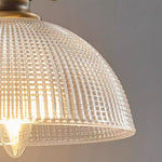 Vintage Brass Wall Sconce with Clear Glass Shade for Reading