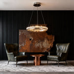 Aurelia Round Crystal LED Chandelier – Modern Minimalist Ring Pendant Light