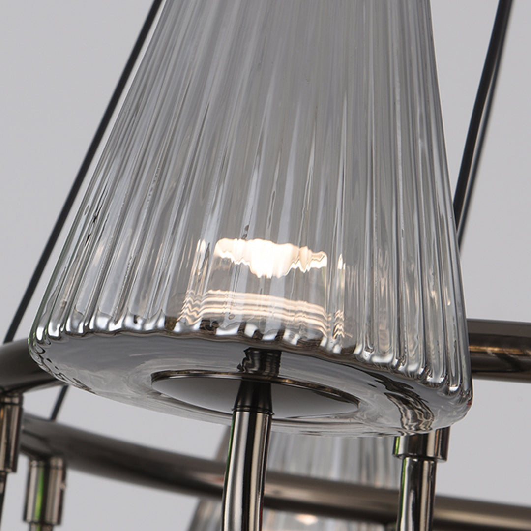 Branch LED Suspension Chandelier Modern Glass Ceiling Light for Living Room