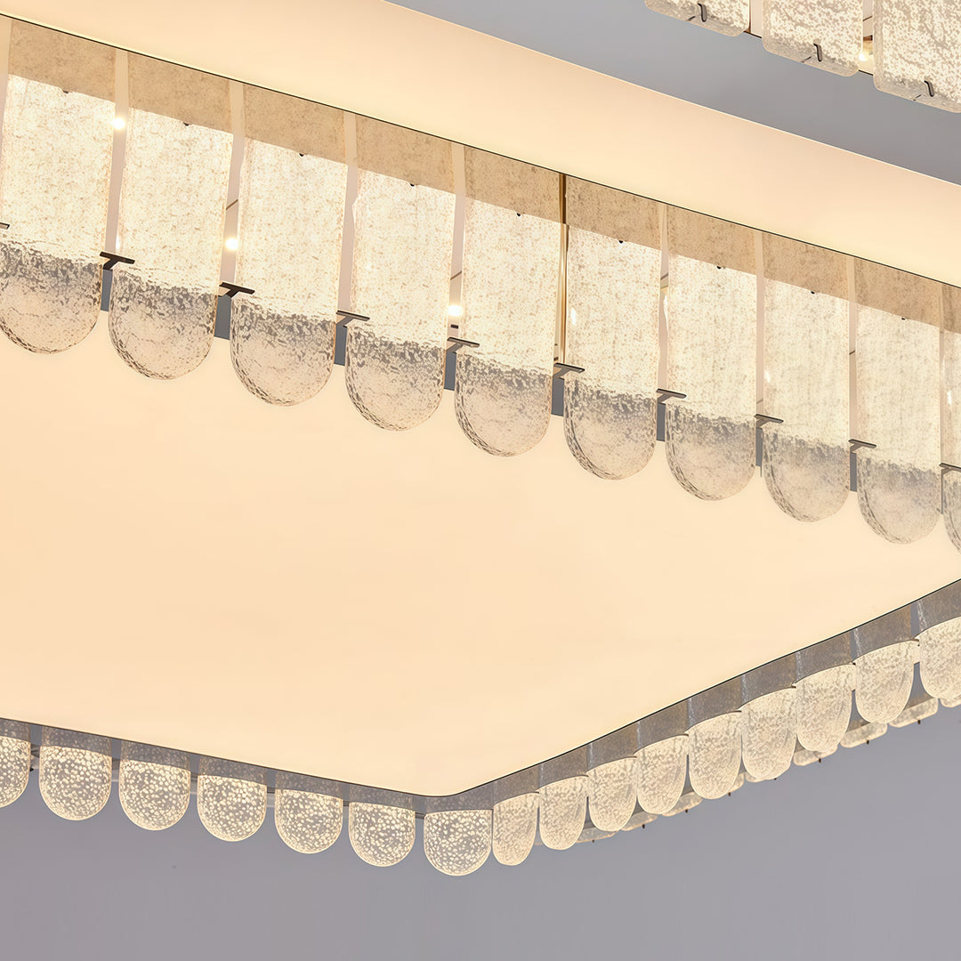 Luxury Crystal Flush Mount Ceiling Light Modern LED Chrome