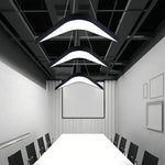 Swallowtail Wrought Iron LED Chandelier | Modern Geometric Pendant Light