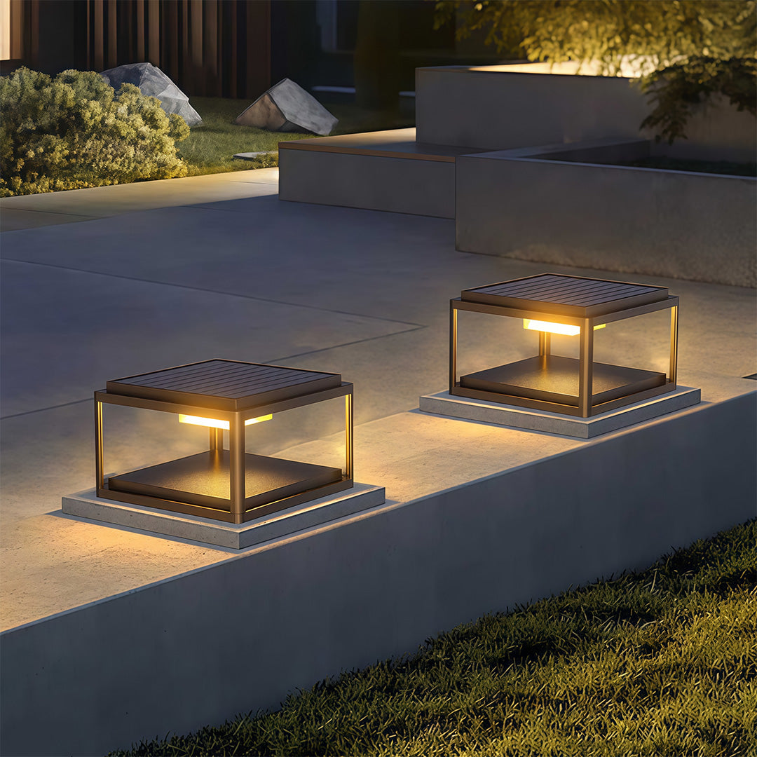 Modern Outdoor Pillar Light – Waterproof Aluminum Post Lantern