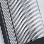 Linear Outdoor Wall Sconce – Waterproof LED Strip Light in Brushed Black