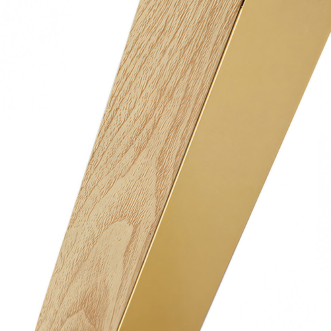 Modern Linear LED Wall Sconce in Brushed Gold with Acrylic Diffuser