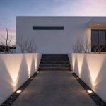 Solar Recessed In-Ground LED Well Light, Warm White 3000K, Aluminum