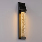 Aria Solar Wall Sconce in Matte Black Stainless Steel
