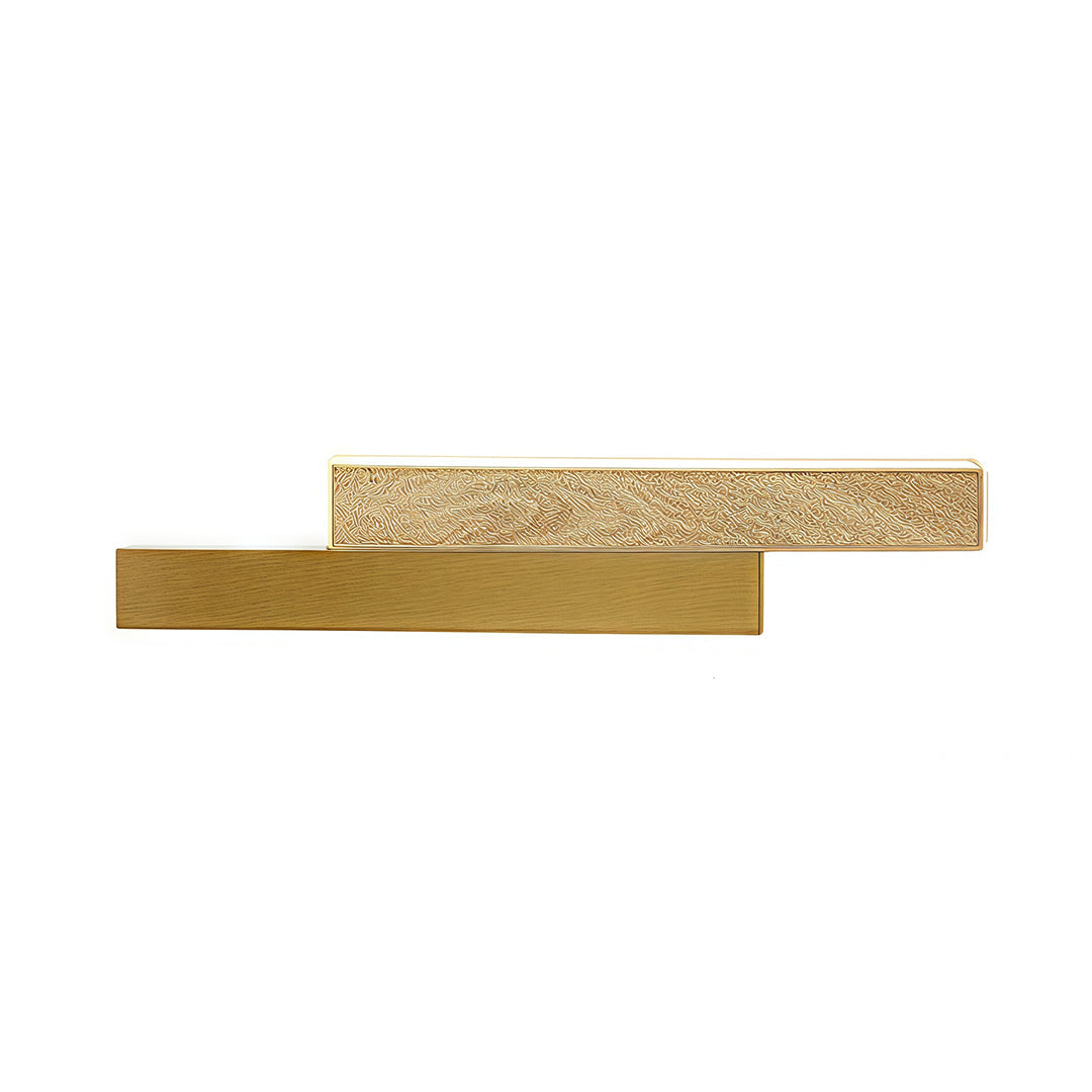 Modern Linear LED Wall Sconce in Brushed Gold with Acrylic Diffuser