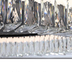 Nero Round LED Flush Mount Ceiling Light with Crystal Accents