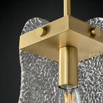 Luxury Brass Glass Pendant Light with Adjustable Chain for Modern Interiors