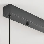 Smoked Gray Glass Pendant Light with Full-Spectrum LED, Italian Minimalist Design