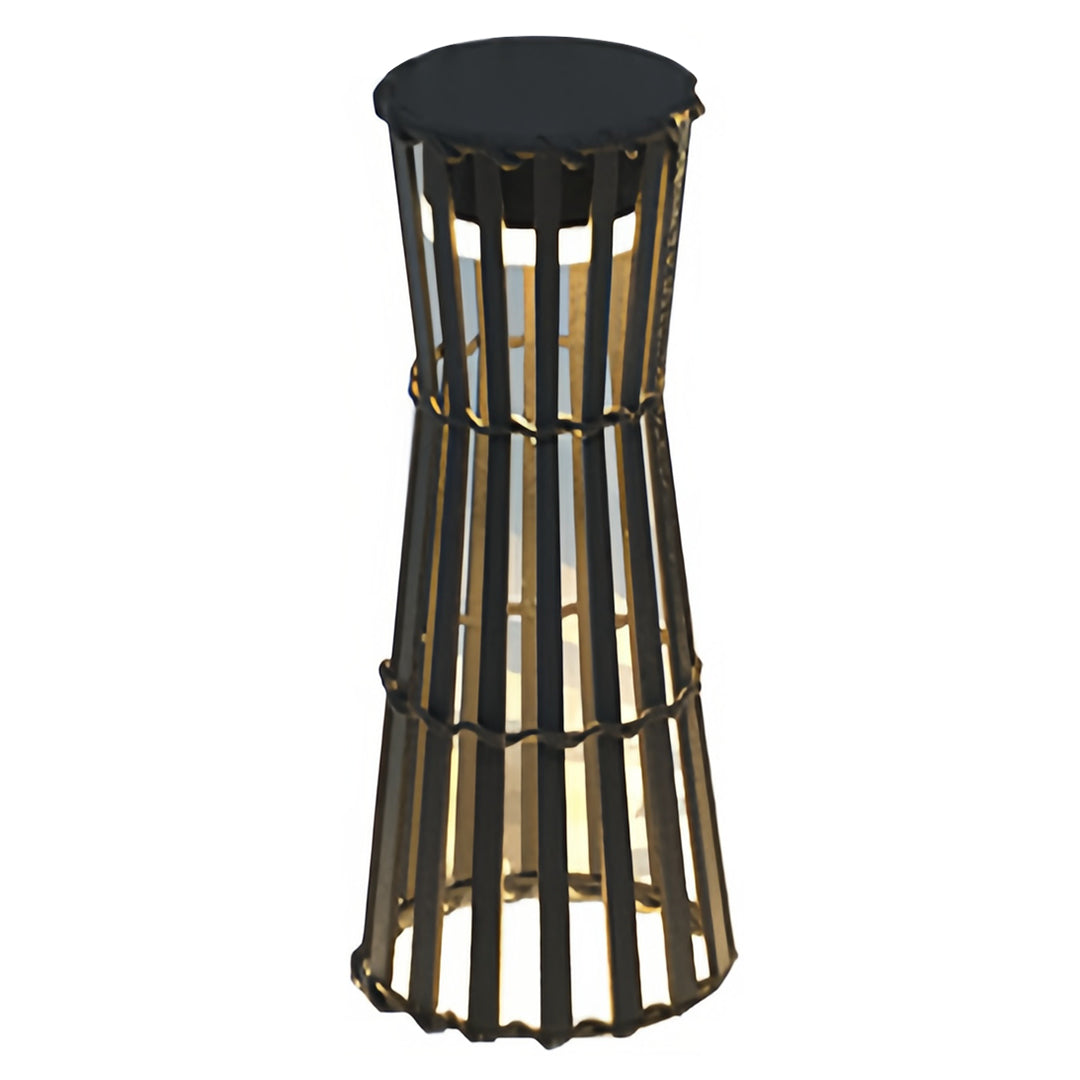 Modern Outdoor Lantern in Black Stainless Steel with LED