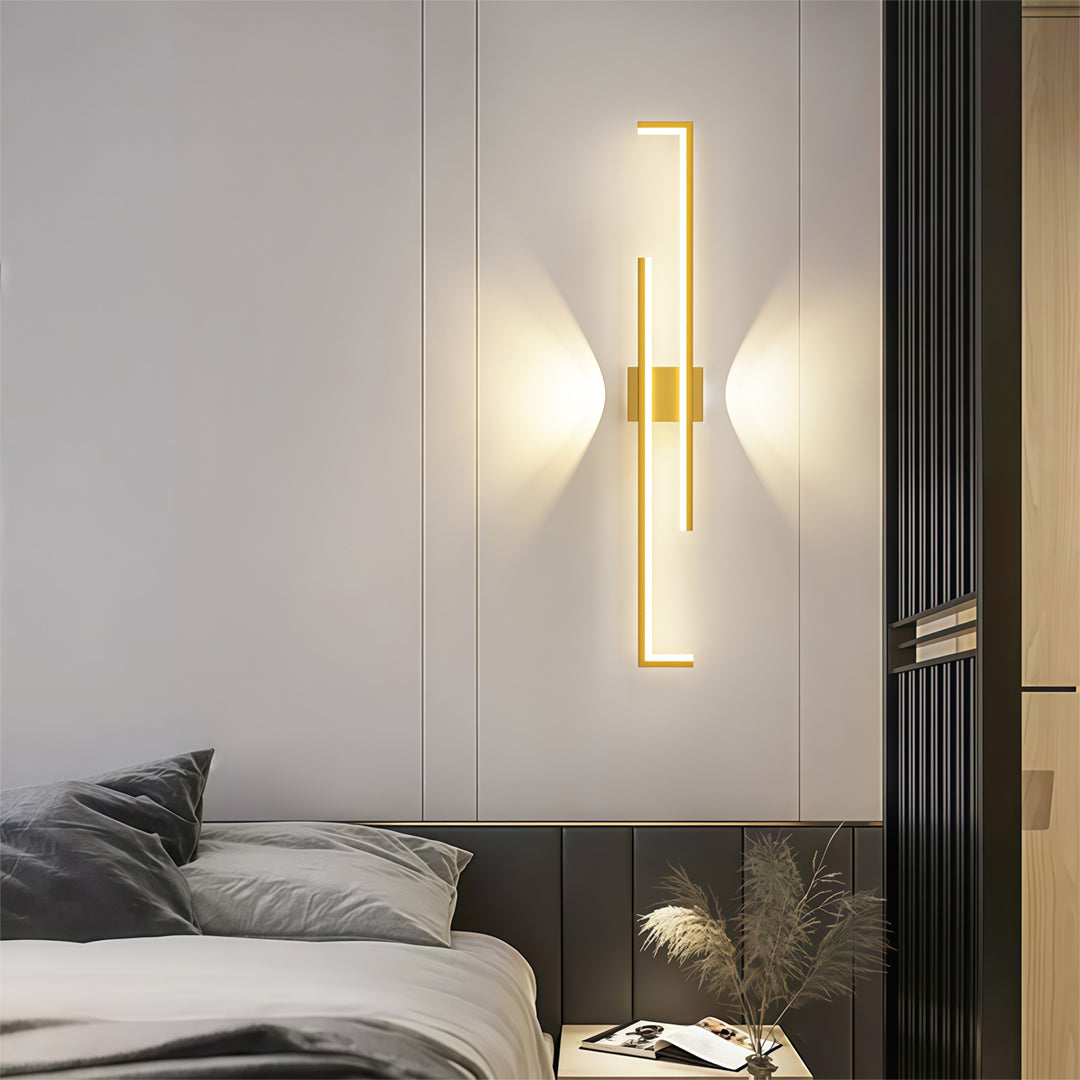 Linear LED Wall Sconce in Iron with Adjustable Color Temperature