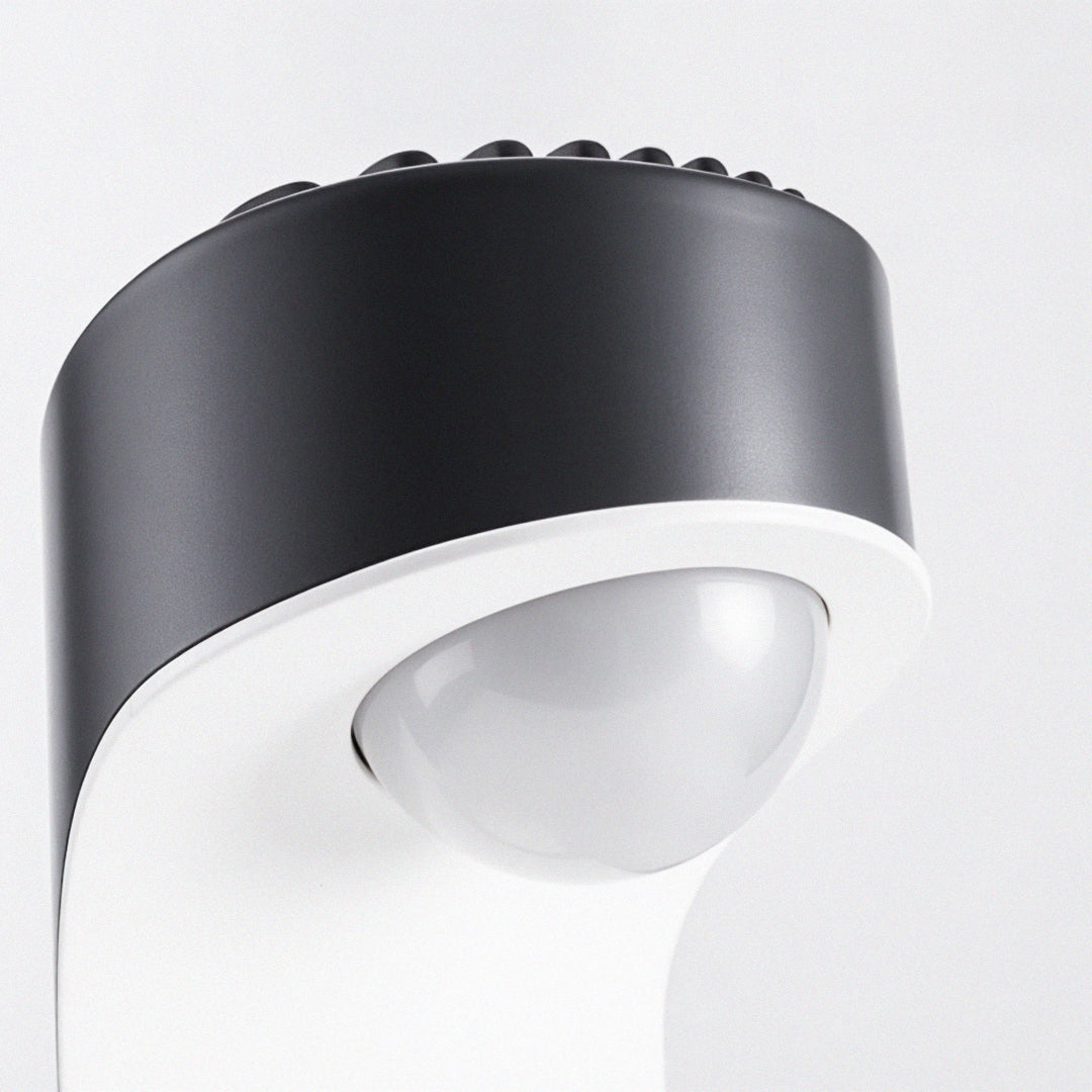 Modern Outdoor Wall Sconce with Adjustable Color Temperature, Black Aluminum