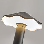 Industrial Umbrella Pathway Light in Black Aluminum for Outdoor Walkways