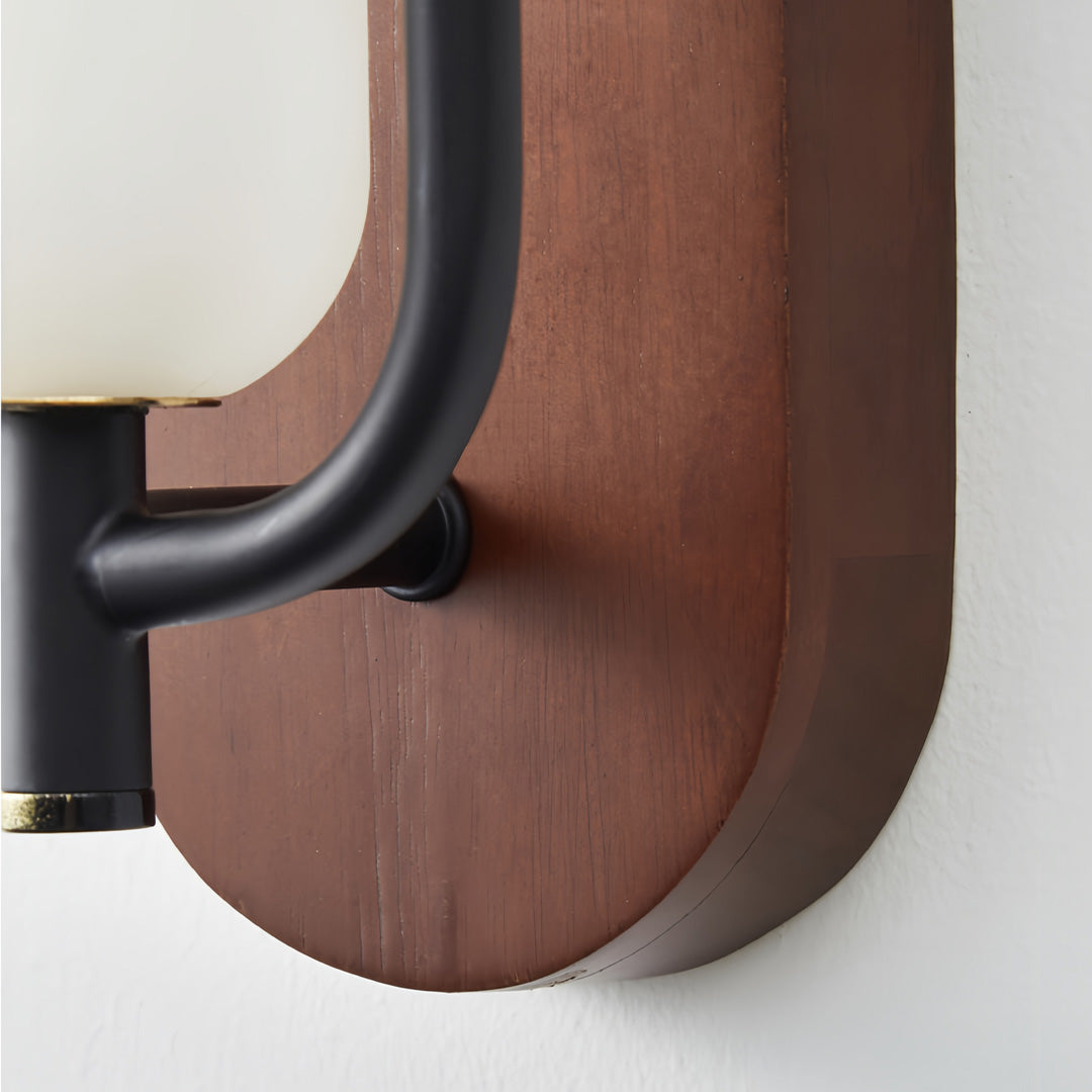 Nordic Minimalist Iron Wall Sconce with Acrylic Shade