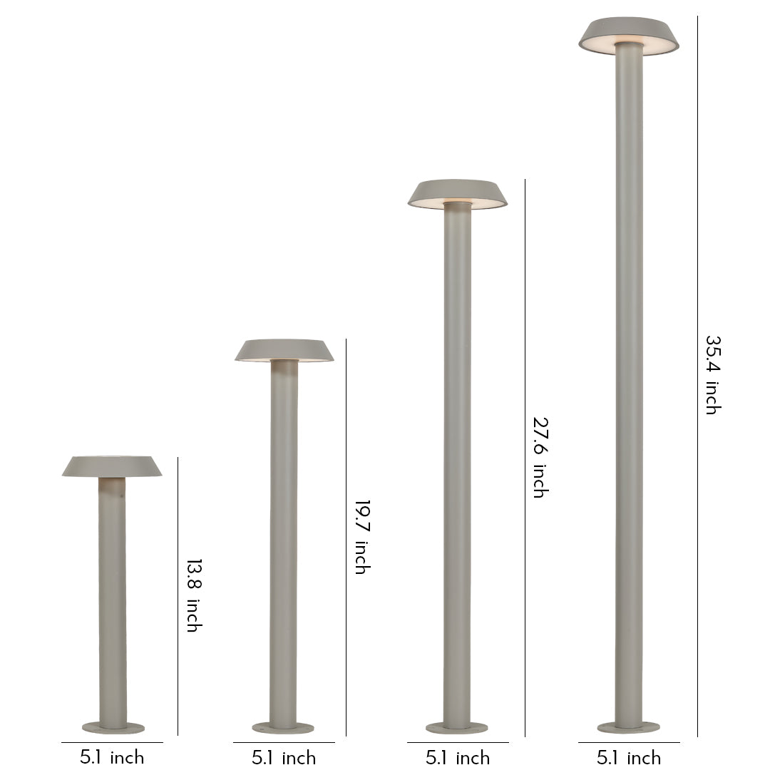 Lumina Path LED Bollard Light – Modern Aluminum Outdoor Landscape Lighting