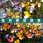 Lumière Butterfly Solar Garden Stake Lights, Set of Six, Warm White