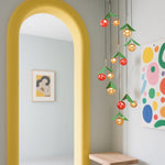 Aurelia LED Glass Cherry Chandelier — Nordic Designer Pendant for Staircases & Living Spaces