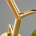 French Style Colored Glass Table Lamp, Three-Head Design for Elegant Interiors