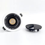 Recessed Adjustable LED Spotlights with Anti-Glare Deep Cup, Black Aluminum