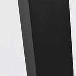 Modern Square Outdoor Bollard Light in Black with Warm White LED