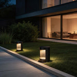 Modern Cylindrical LED Bollard Lights for Pathways & Landscapes