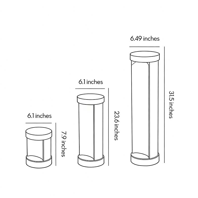 Modern Cylindrical LED Bollard Lights for Pathways & Landscapes