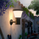 Modern Outdoor Wall Sconce with Curved Arm – Waterproof LED Garden Light