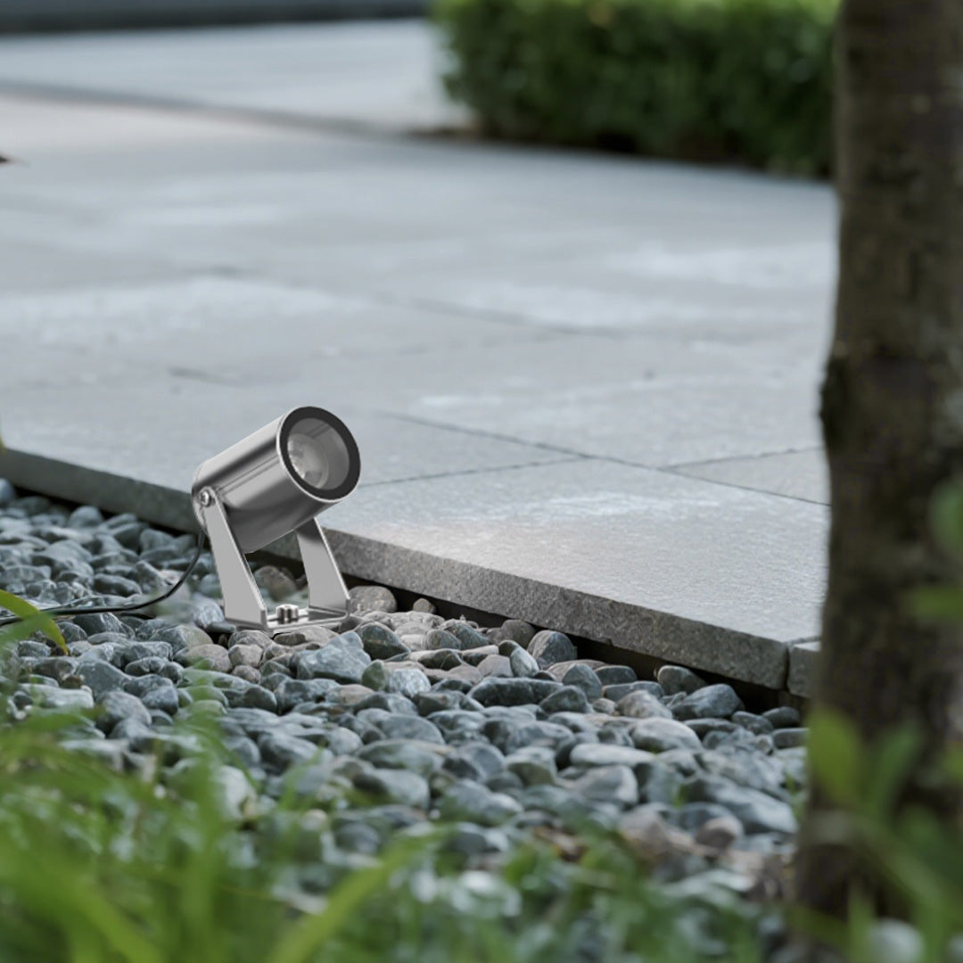 Stainless Steel Landscape Spotlights – Waterproof LED Stake Lights for Modern Gardens