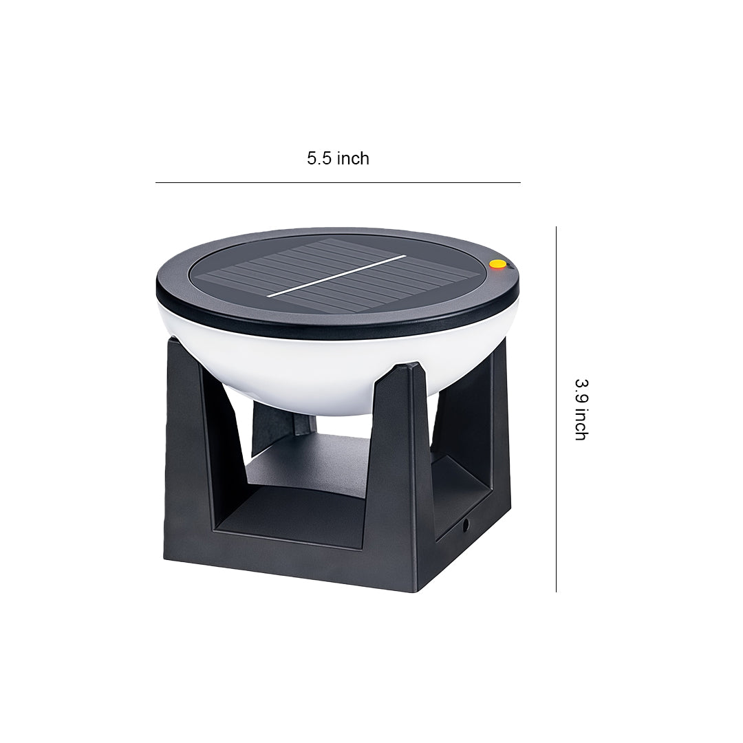 Solar Bollard Landscape Light with Three Color Temperatures for Garden Paths
