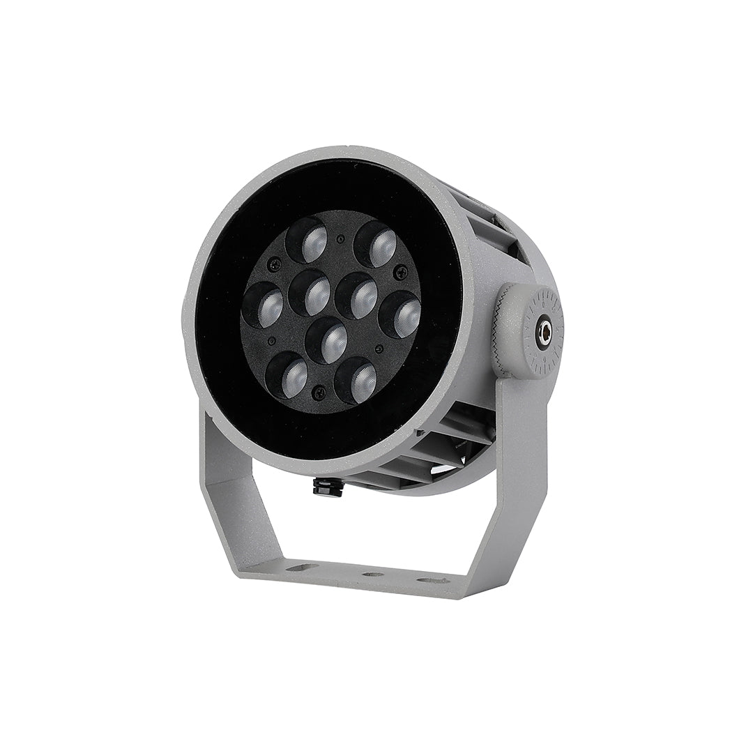 Circular LED Landscape Spotlight with Die-Cast Aluminum Housing