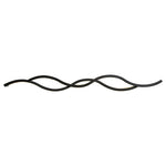 Modern Bedside Wall Sconce with Wavy Silicone Shade in Walnut or Black