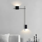 Modern Minimalist Rectangular LED Wall Sconce Set for Bedroom and Living Room