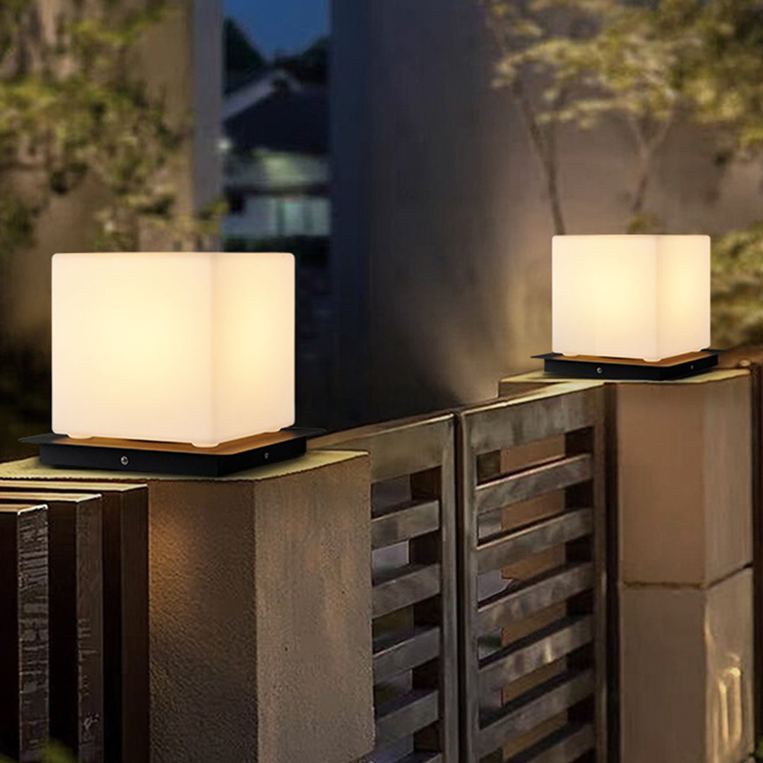Modern Outdoor Pillar Lights, IP65 Waterproof Stainless Steel Bollard Lamp