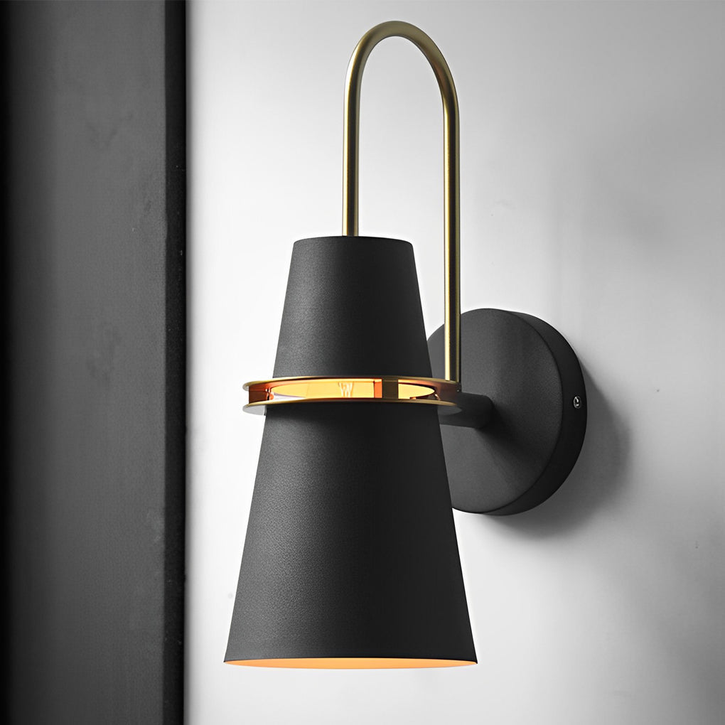 Cone Wall Sconce in White – Modern Iron Architectural Lighting
