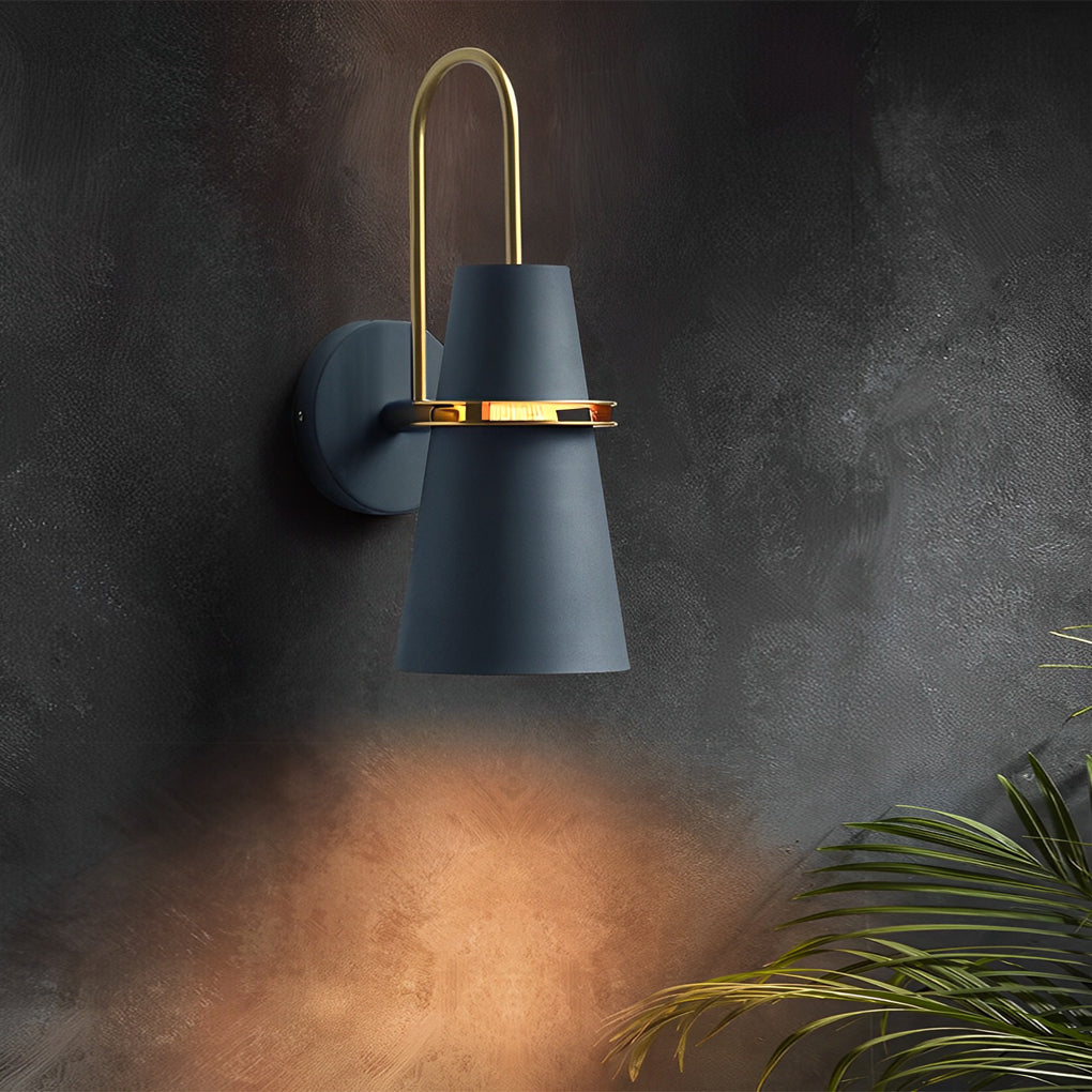 Cone Wall Sconce in White – Modern Iron Architectural Lighting