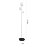 Aurelia Triple Globe Floor Lamp – Modern Sculptural Standing Light in Gold, Black, or White