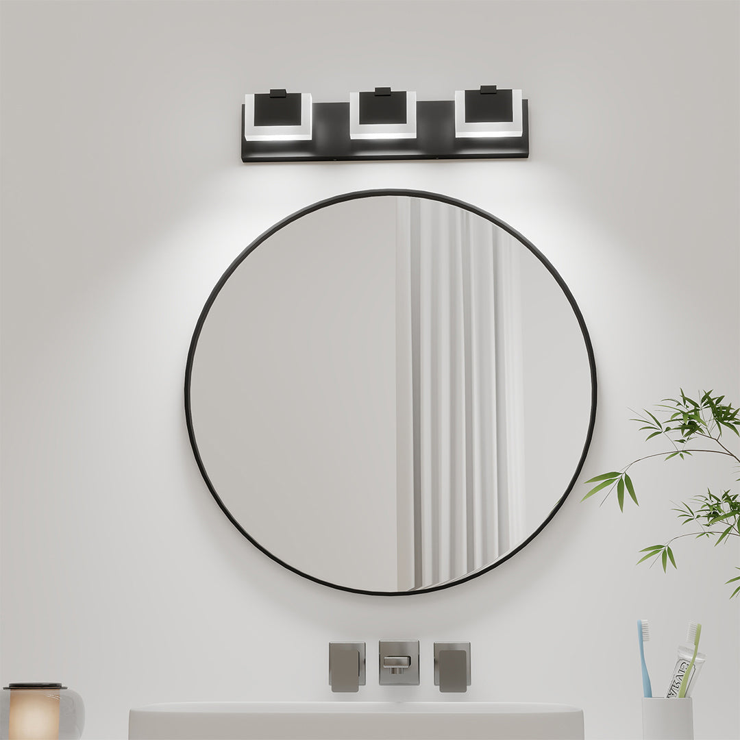 Nordic Chrome LED Vanity Light for Bathroom Mirror – Modern Wall Mount