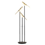 Aurelia Trio Floor Lamp — Sculptural Bird-Inspired LED Accent Light in Gold