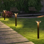 Modern Bollard Light Fixture Outdoor Waterproof LED Garden Path Lamp