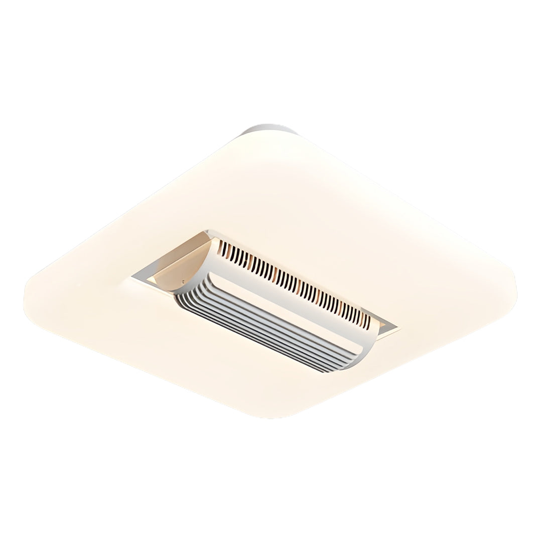 Aura Bladeless Ceiling Fan with Integrated LED Light | Modern Flush Mount