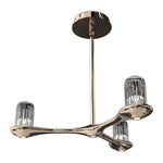 Aurelia Brass Crystal Chandelier – Nordic Minimalist Pendant Light