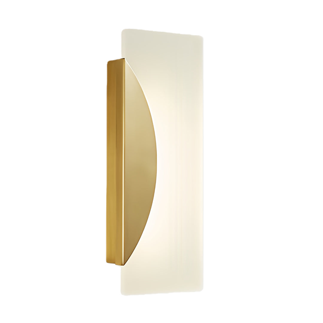Modern Brass LED Wall Sconce Minimalist Luxury Bedroom Lighting