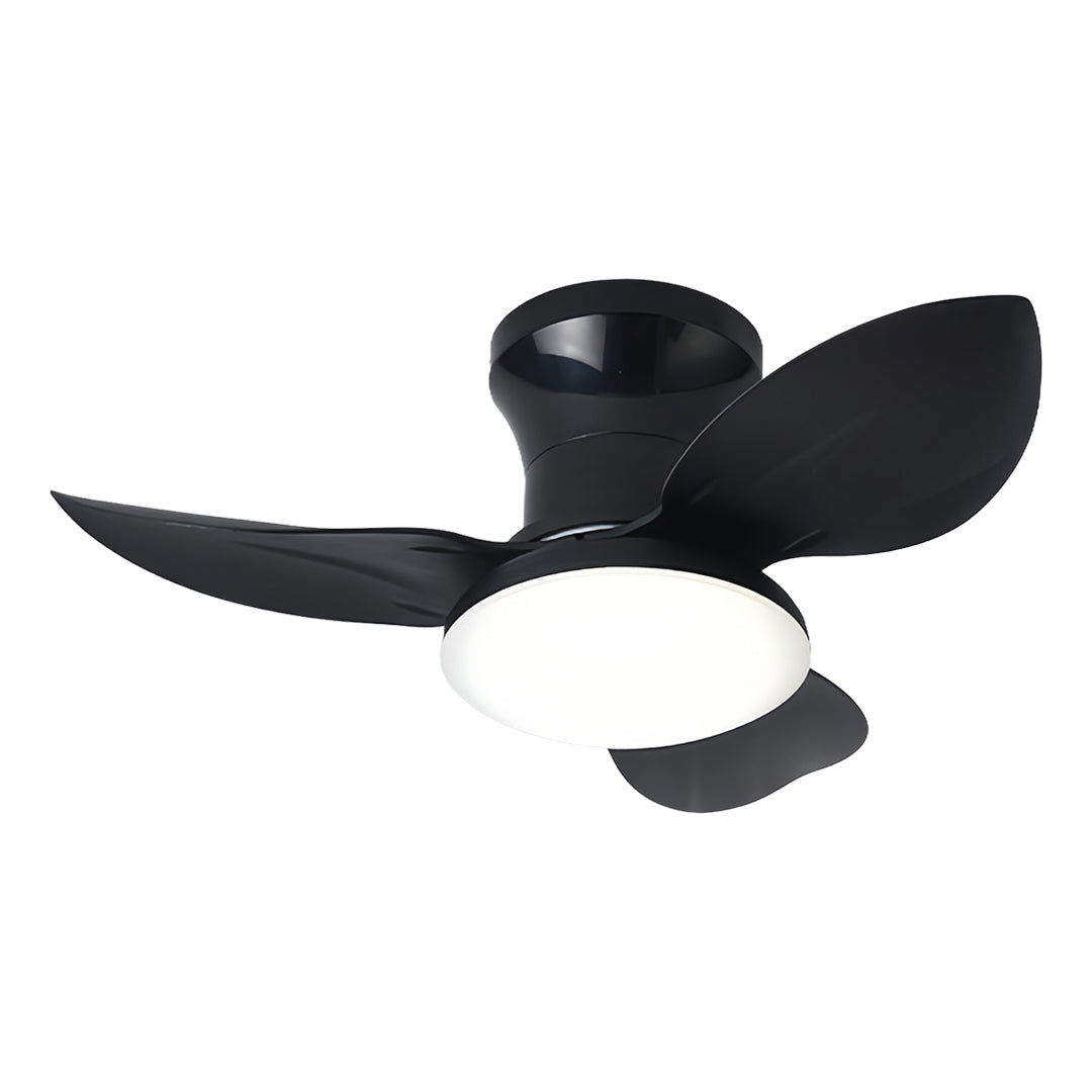 Modern 3-Blade Ceiling Fan with Dimmable LED Light and Remote