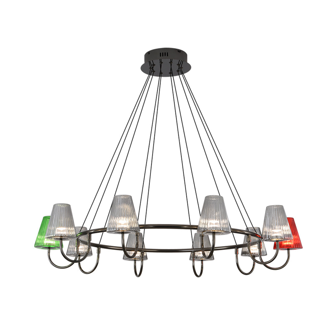 Branch LED Suspension Chandelier Modern Glass Ceiling Light for Living Room