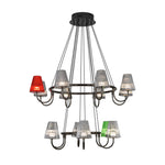 Branch LED Suspension Chandelier Modern Glass Ceiling Light for Living Room