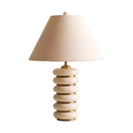 American Retro Cloth Table Lamp with Fabric Shade for Bedroom and Living Room