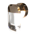 Modern Crystal Wall Sconce in Gold Aluminum Finish
