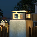Stainless Steel LED Pillar Light with Acrylic Shade, IP65 Waterproof